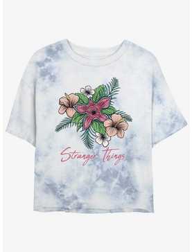 Stranger Things Floral Things Tie-Dye Womens Crop T-Shirt, , hi-res