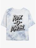 Stranger Things Rink Logo Tie-Dye Womens Crop T-Shirt, WHITEBLUE, hi-res