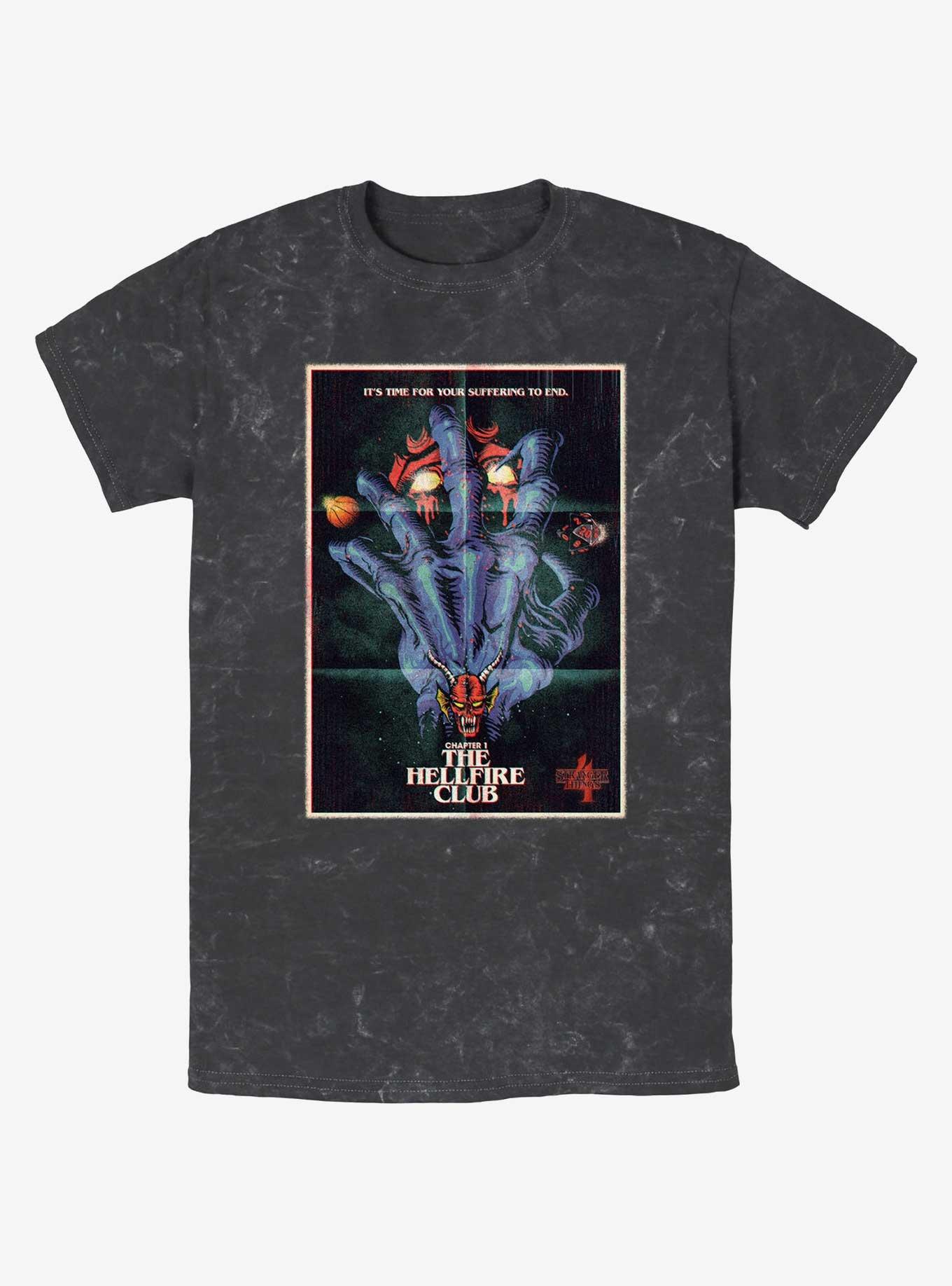 Stranger Things X Butcher Billy The Hellfire Club Mineral Wash T-Shirt, , hi-res