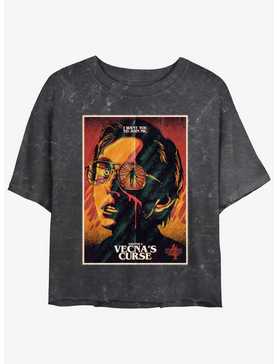 Stranger Things X Butcher Billy Vecna's Curse Mineral Wash Womens Crop T-Shirt, , hi-res