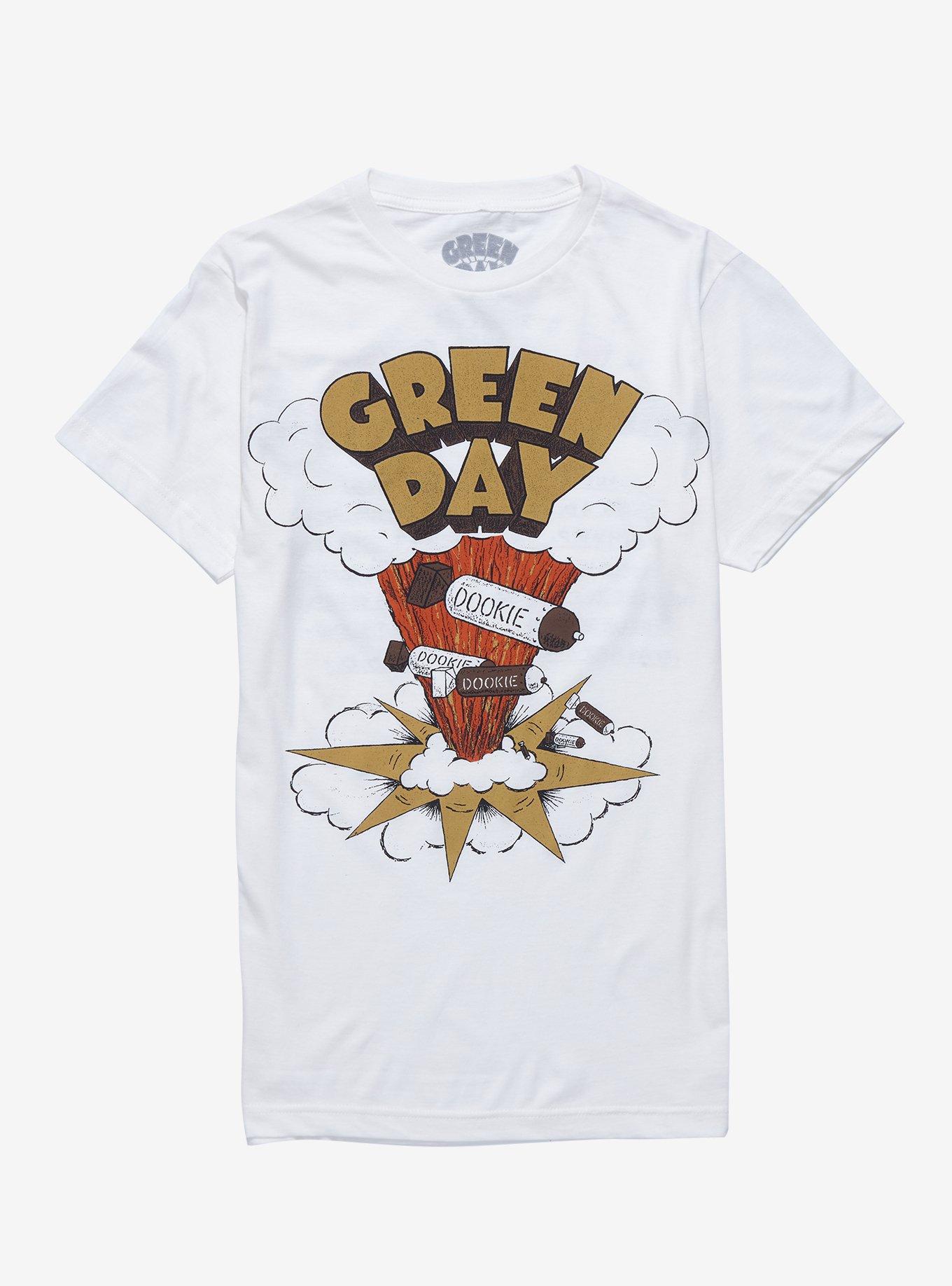 Green Day Dookie Boyfriend Fit Girls T-Shirt, BRIGHT WHITE, hi-res
