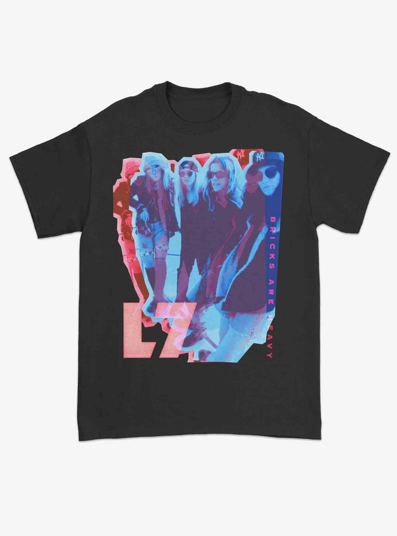 L7 Bricks Are Heavy Group Photo Boyfriend Fit Girls T-Shirt, BLACK, hi-res
