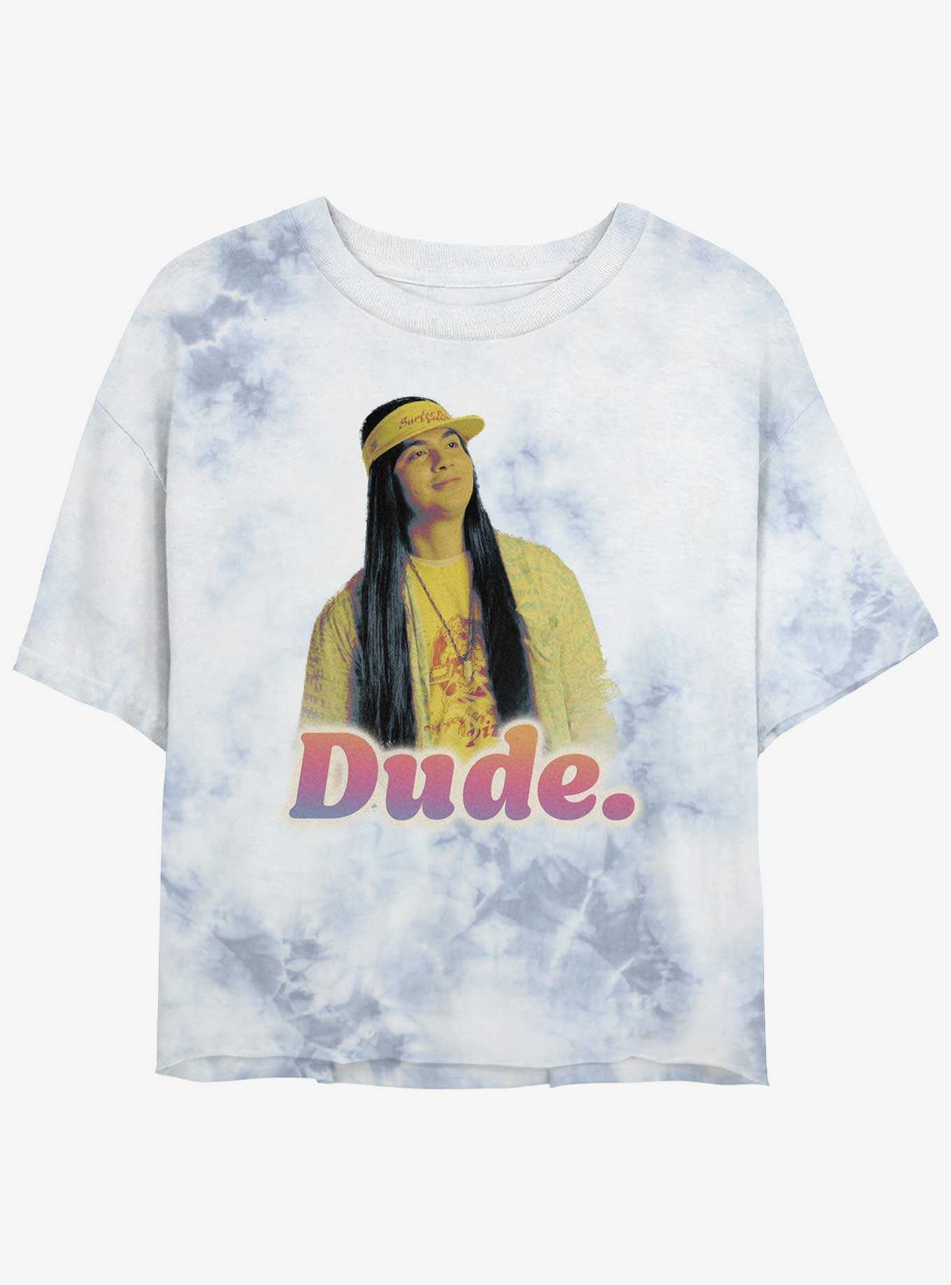 Stranger Things Argyle Dude Retro Tie-Dye Womens Crop T-Shirt, , hi-res