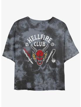 Stranger Things Hellfire Club Tie-Dye Womens Crop T-Shirt, , hi-res