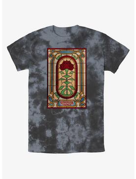 Stranger Things Stained Glass Rose Tie-Dye T-Shirt, , hi-res