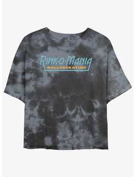 Stranger Things Rink-O-Mania Logo Tie-Dye Womens Crop T-Shirt, , hi-res