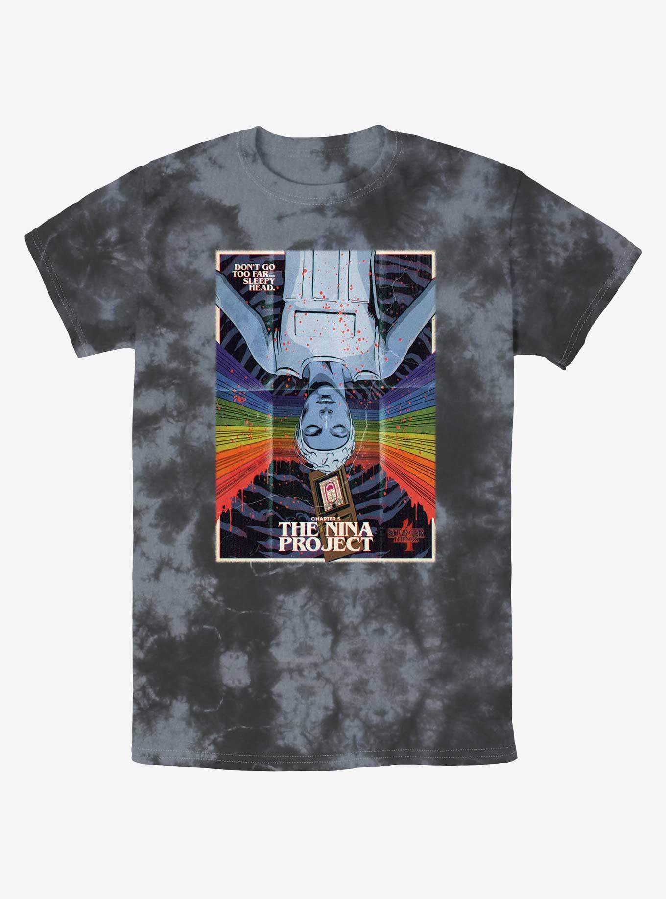 Stranger Things X Butcher Billy The Nina Project Tie-Dye T-Shirt, BLKCHAR, hi-res