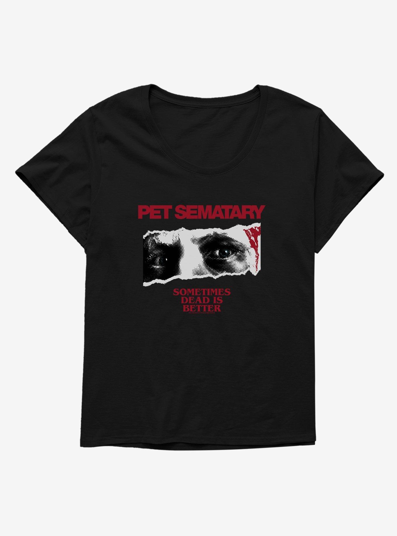 Pet Sematary Blue Eyes Girls T-Shirt Plus Size, BLACK, hi-res