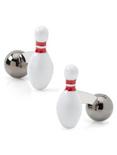 3D Bowling Pin & Ball Cufflinks, , hi-res