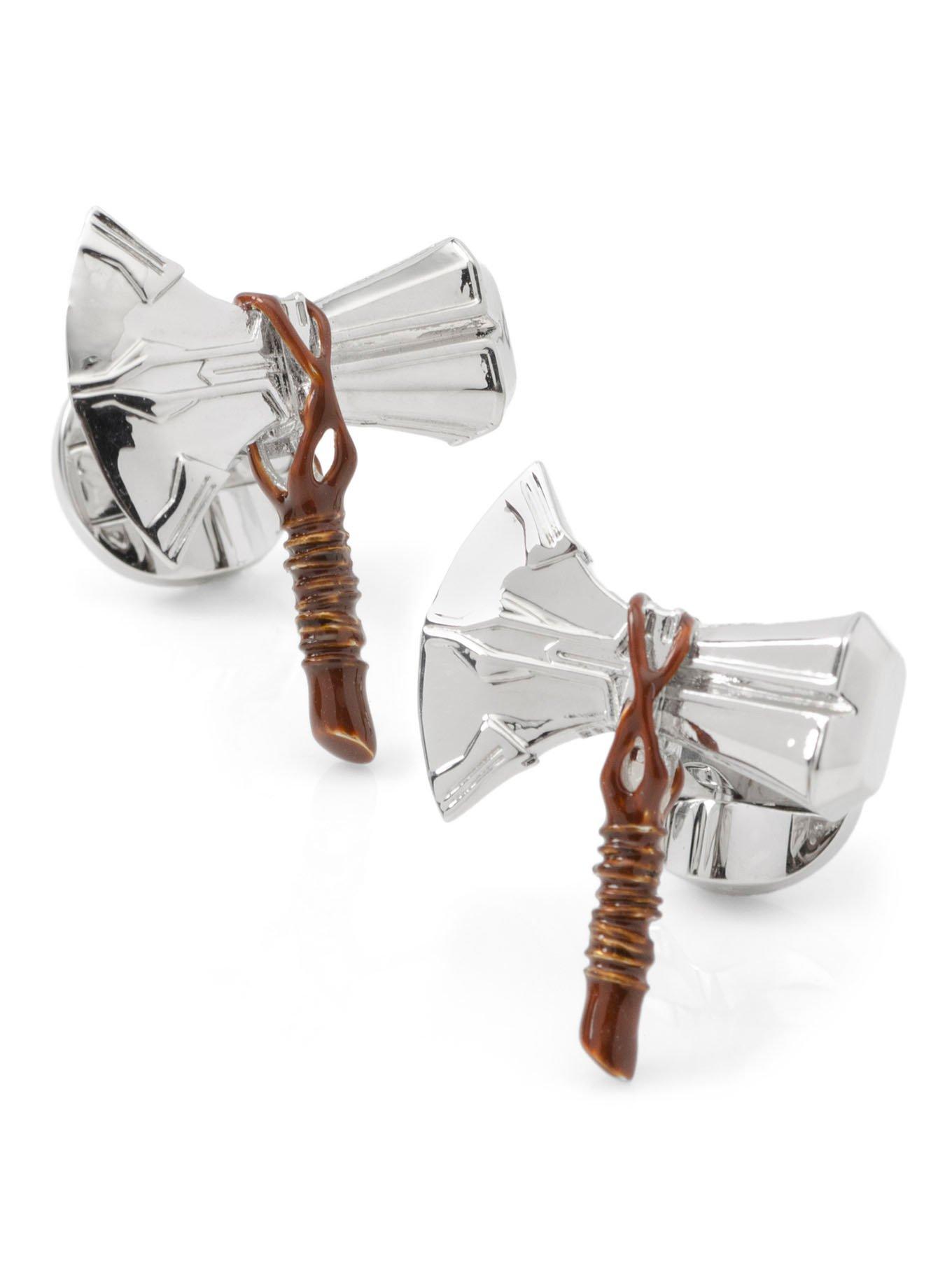 Marvel Thor Stormbreaker 3D Silver Cufflinks, , hi-res