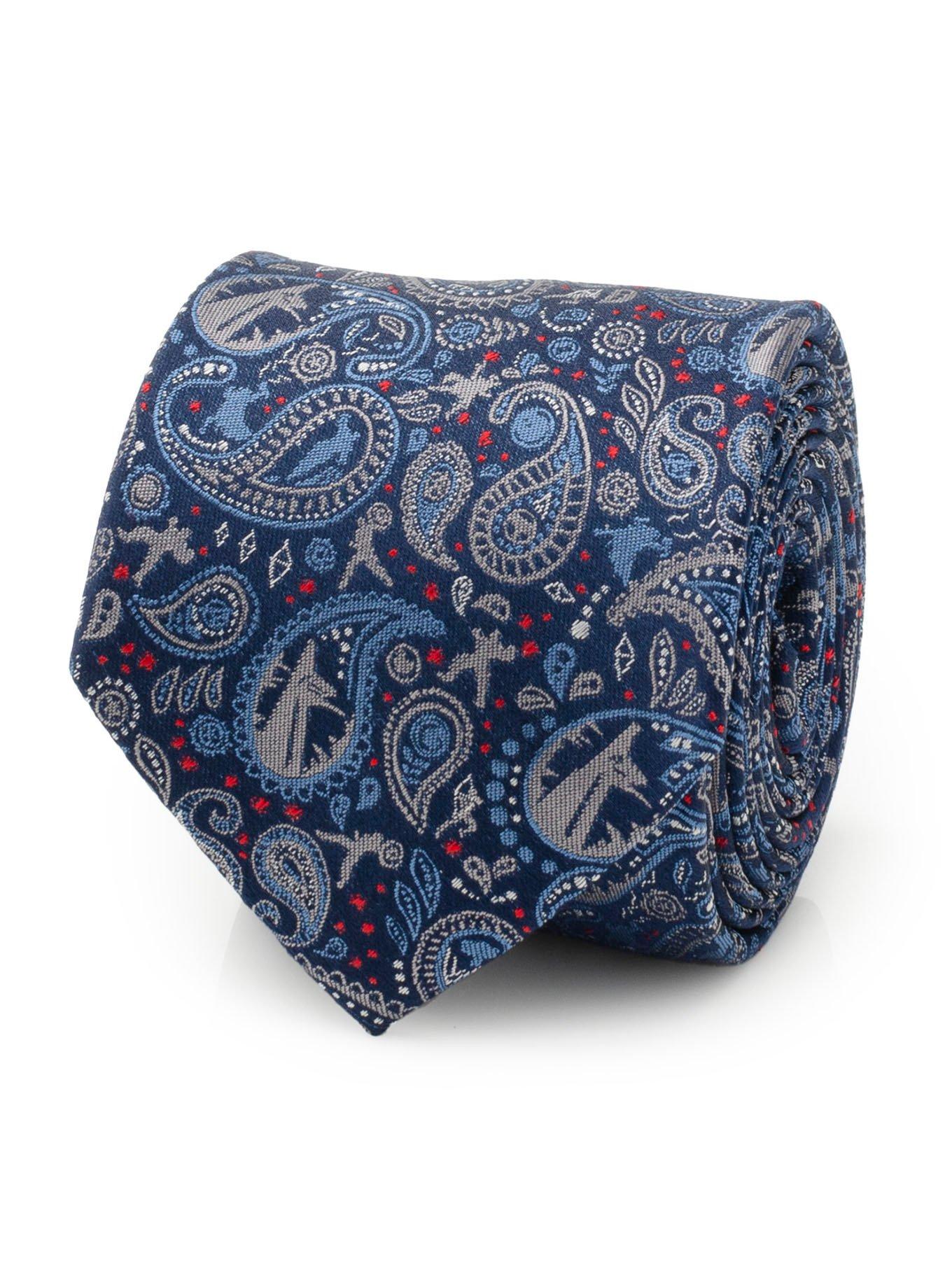 Marvel Avengers Blue Multi Paisley Men's Tie, , hi-res