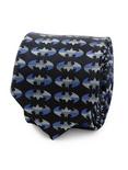 DC Comics Batman Blue Blocked Black Men's Tie, , hi-res