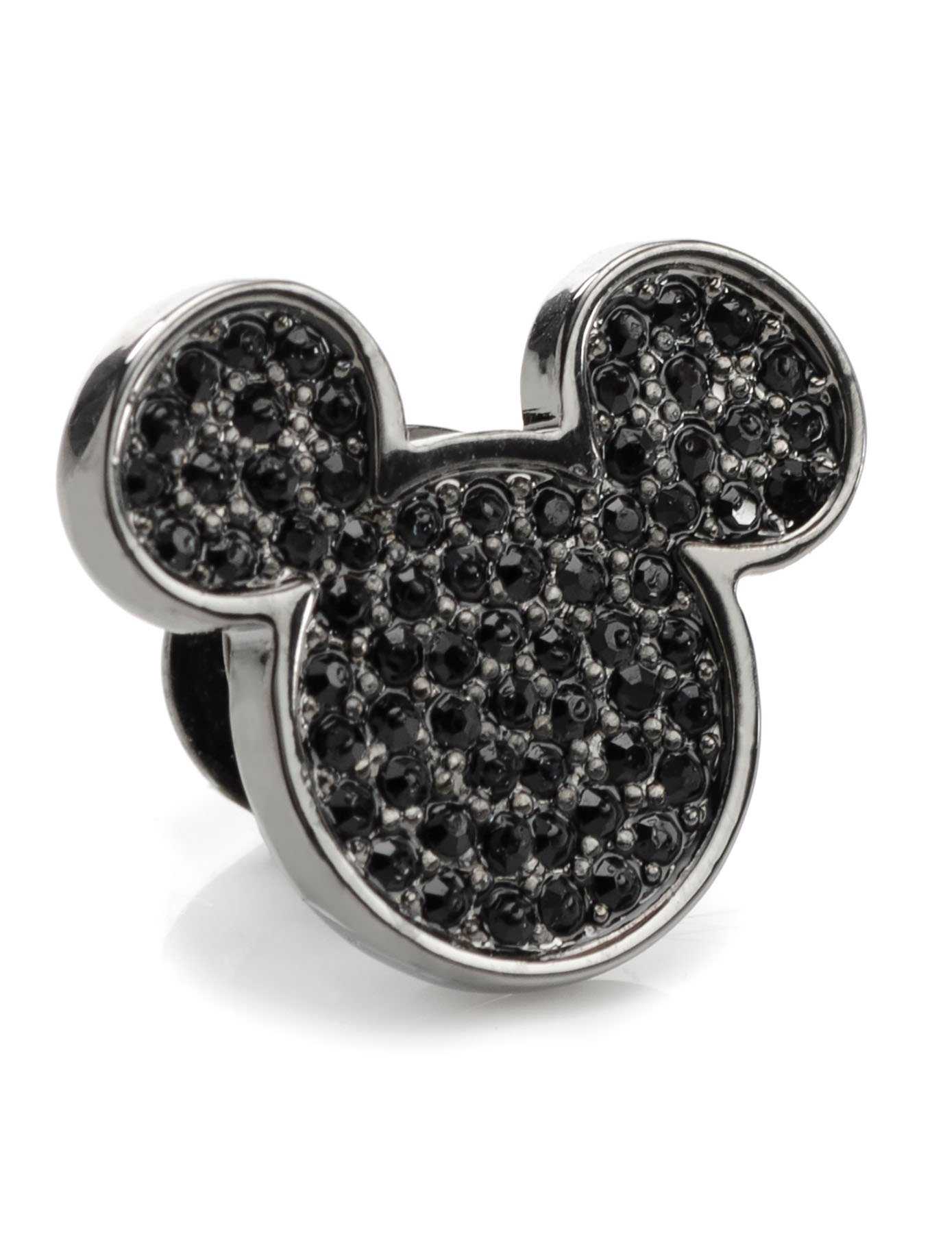 Disney Mickey Mouse Black Pave Crystal Lapel Pin, , hi-res