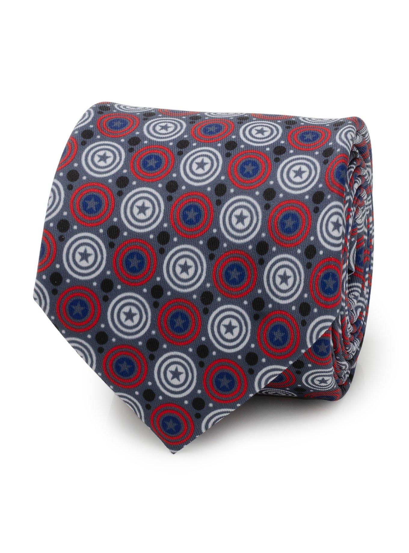 Marvel Captain America Gray Dot Men's Tie, , hi-res