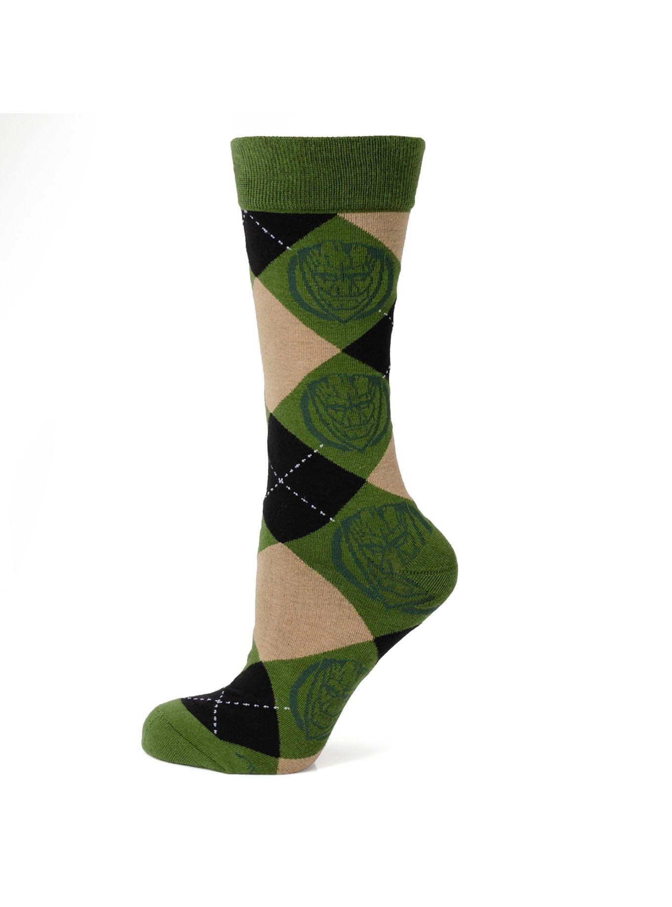 Marvel I Am Groot Argyle Green Men's Socks, , hi-res