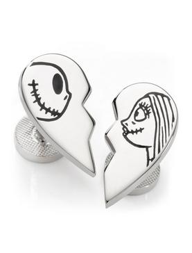 Disney The Nightmare Before Christmas Jack & Sally Simply Meant to Be Cufflinks, , hi-res