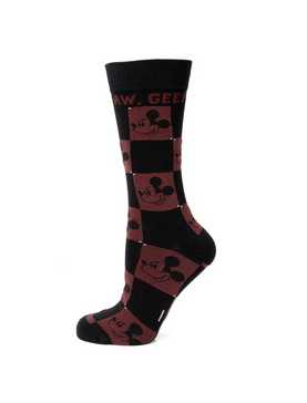 Disney Mickey Mouse Aw Gee Black & Red Socks, , hi-res