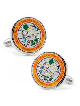 Florida Seal Cufflinks, , hi-res