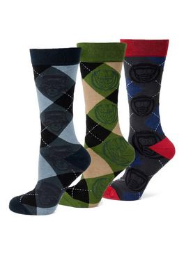 Plus Size Marvel Guardians of the Galaxy Argyle Sock 3-Pack, , hi-res