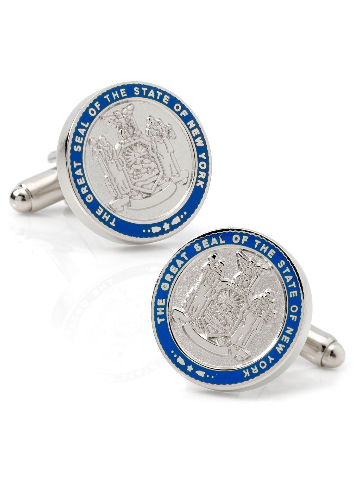 New York State Seal Cufflinks, , hi-res