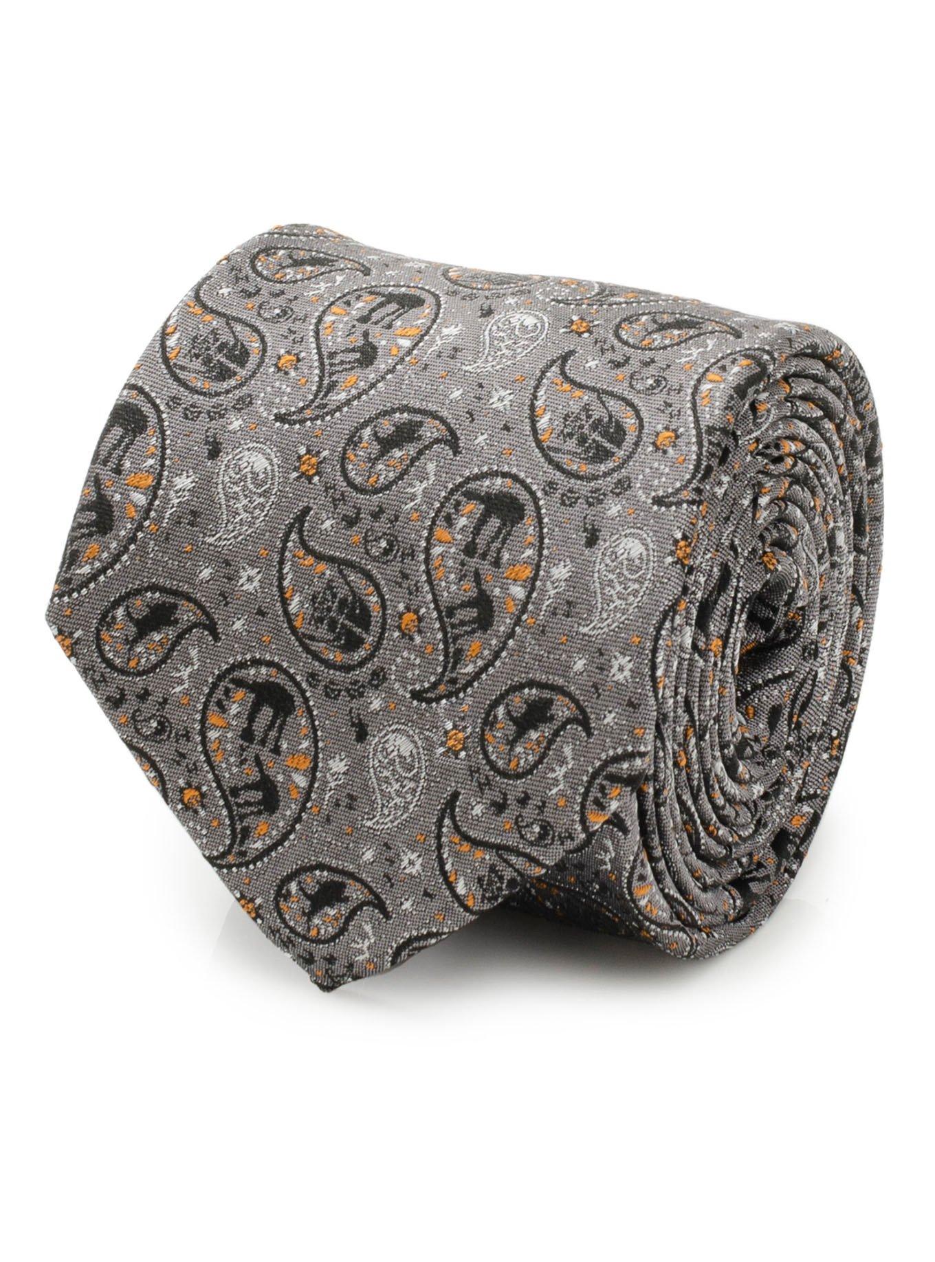 Star Wars Hoth Battle Paisley Gray Men's Tie, , hi-res