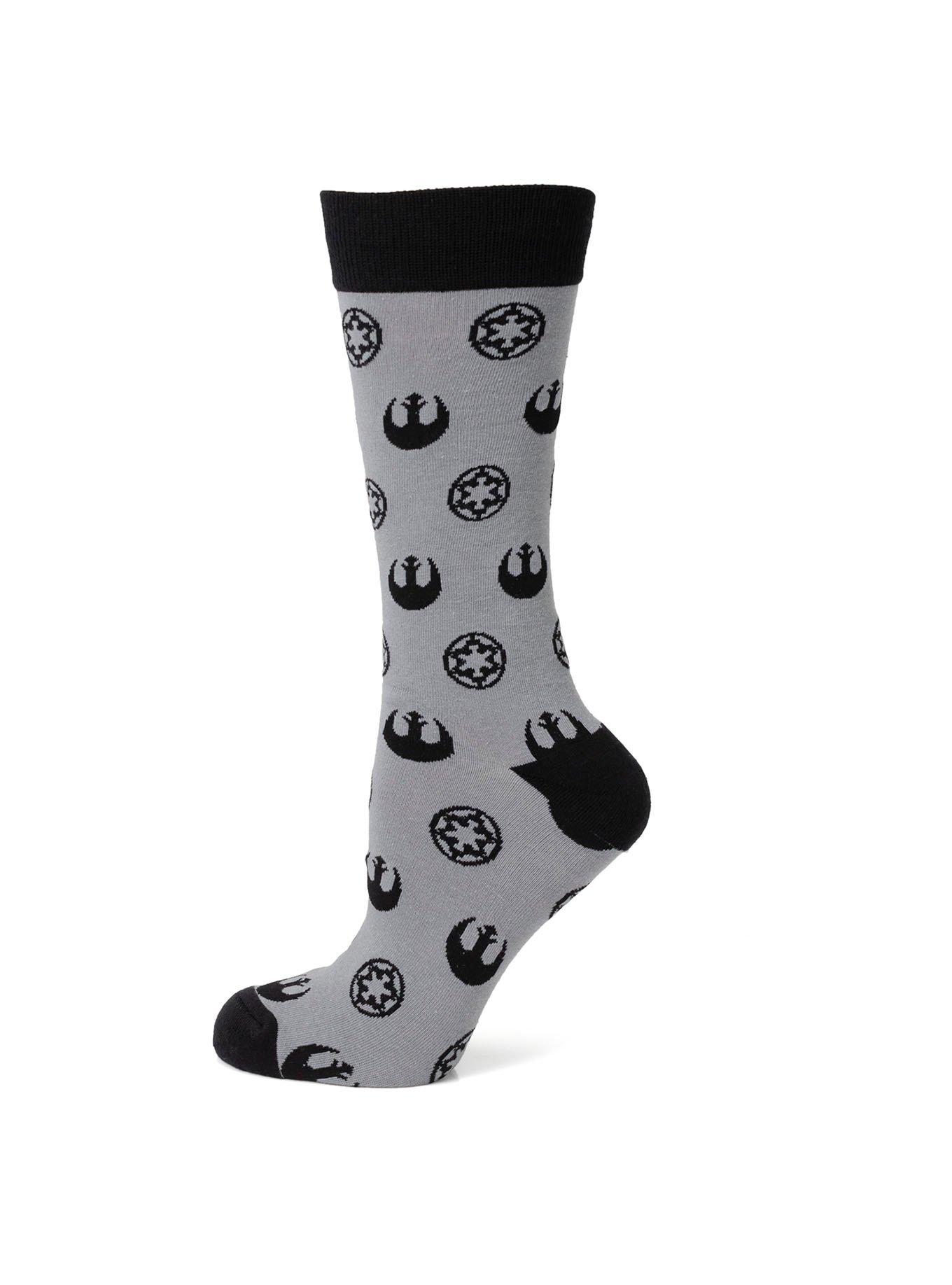 Star Wars Rebel Imperial Gray Men's Sock, , hi-res