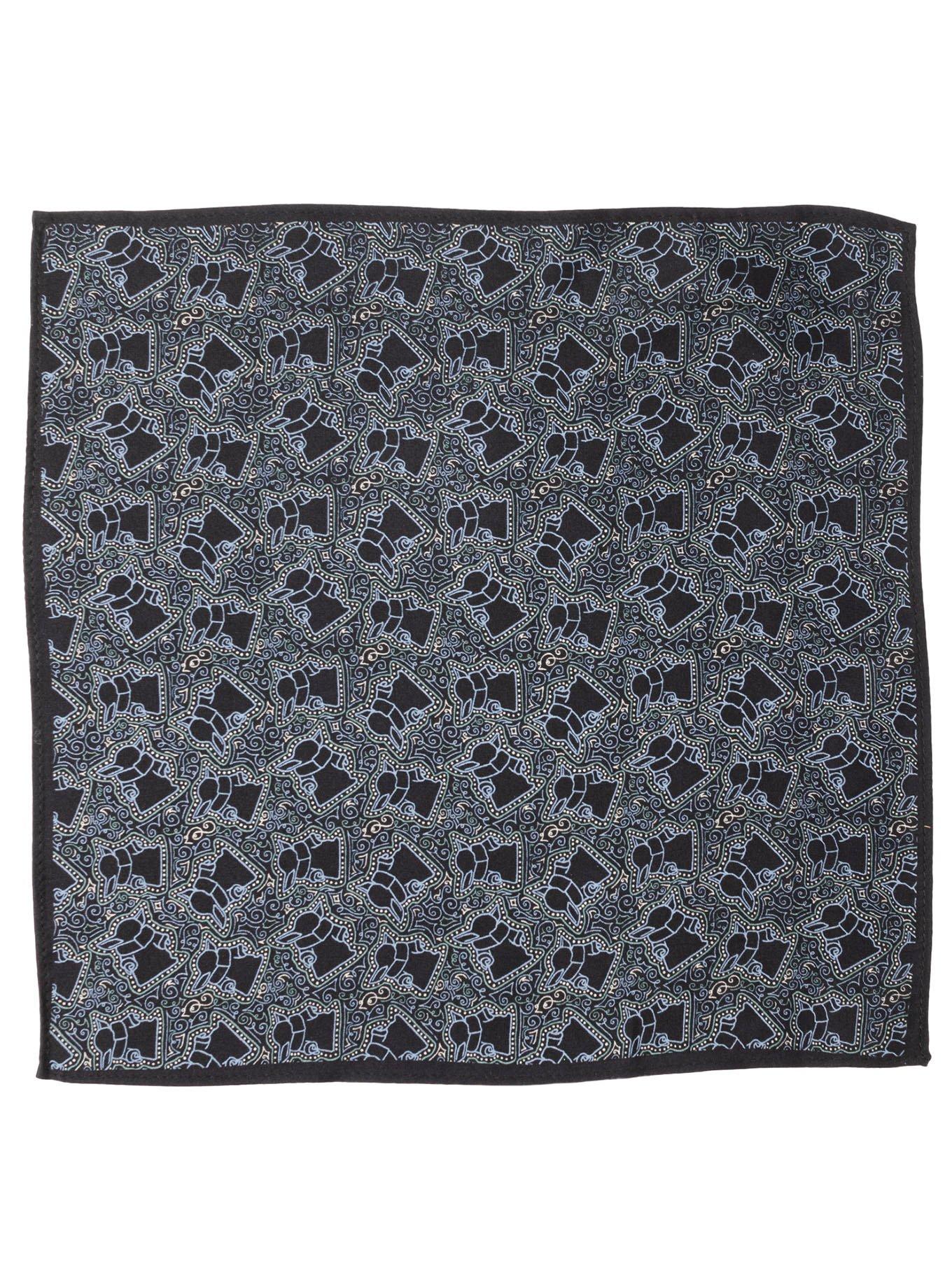 Star Wars The Mandalorian The Child Outline Navy Blue Pocket Square, , hi-res