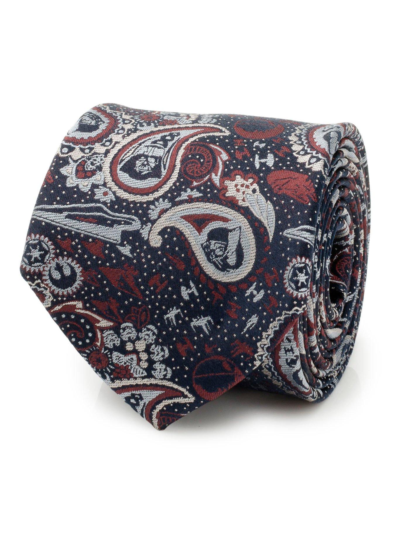 Star Wars Darth Vader Paisley Navy Men's Tie, , hi-res