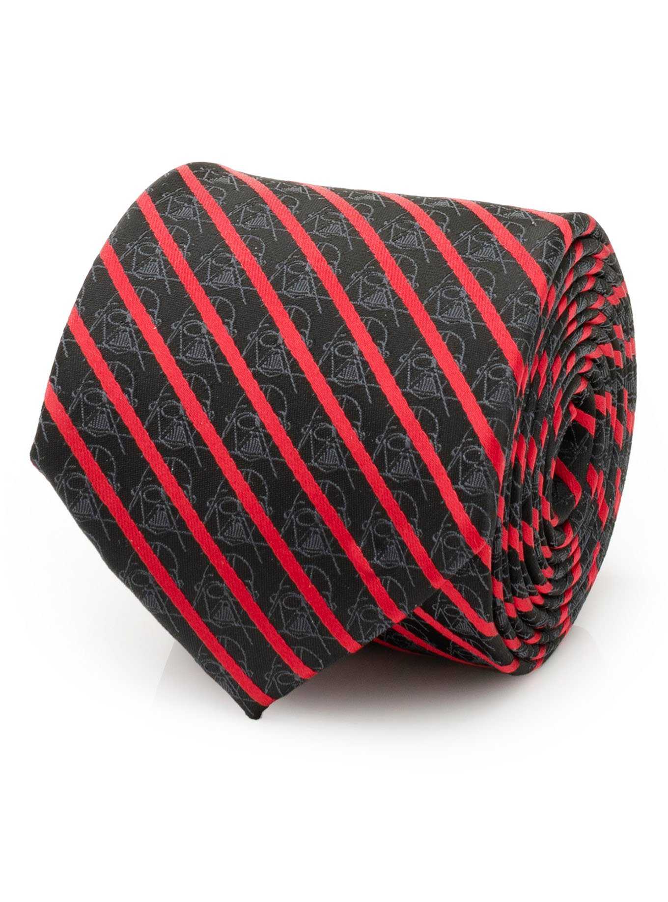 Star Wars Darth Vader Stripe Red Black Men's Tie, , hi-res