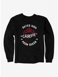Carrie 1976 Crown Blood Splatter Sweatshirt, BLACK, hi-res