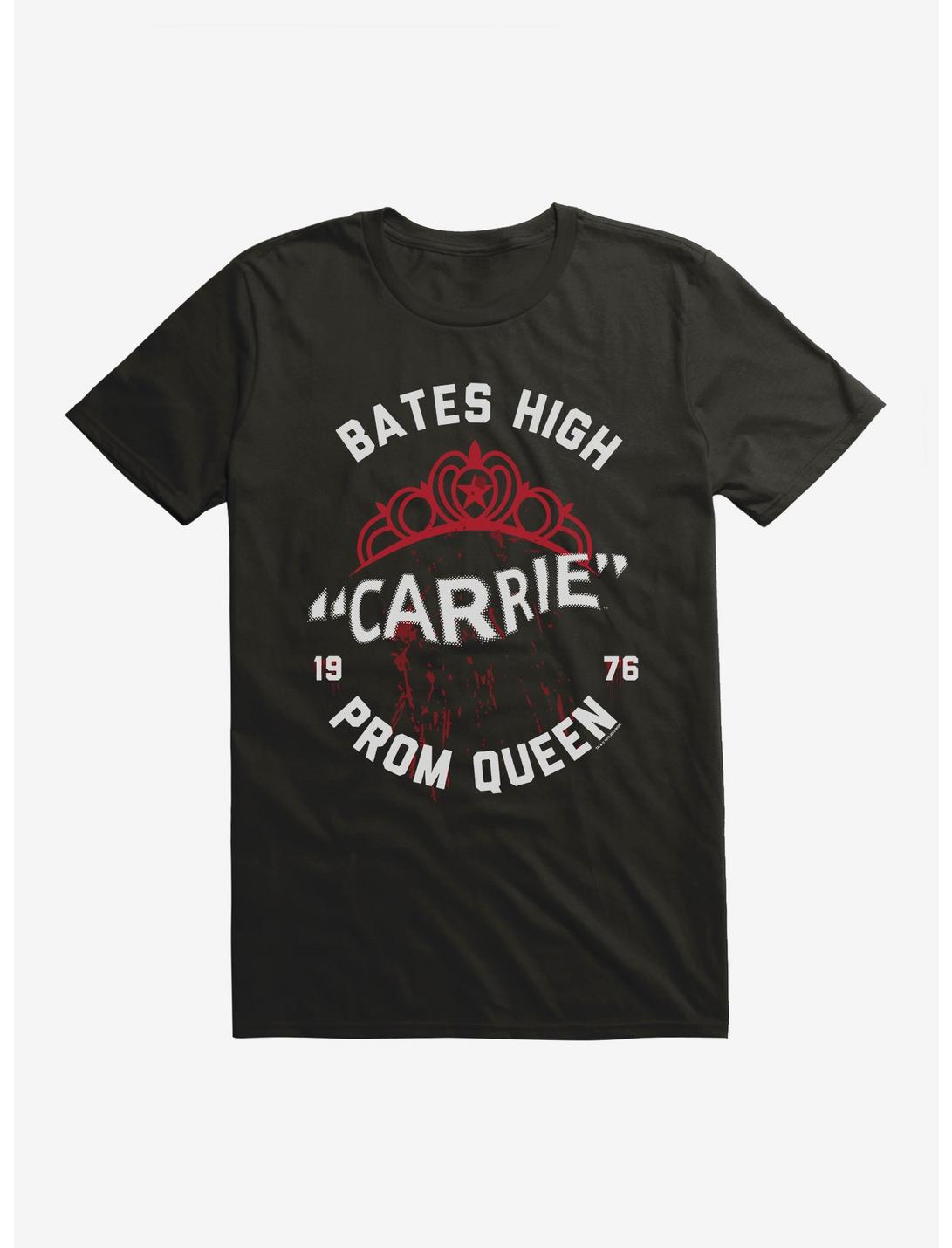 Carrie 1976 Crown Blood Splatter T-Shirt, BLACK, hi-res