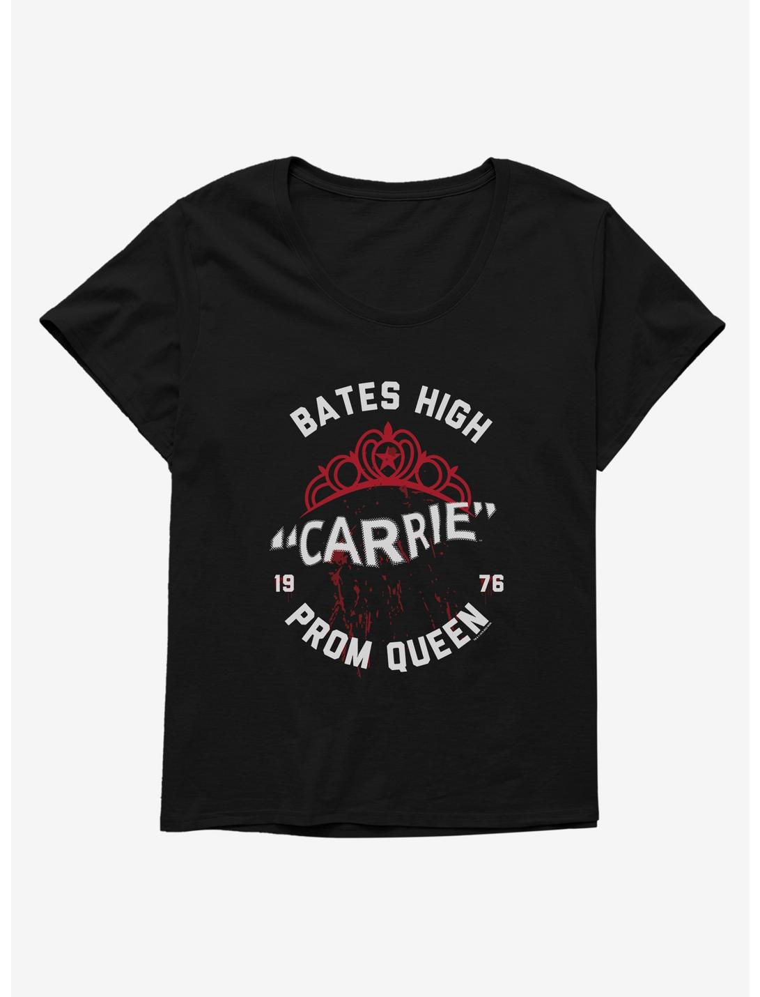 Carrie 1976 Crown Blood Splatter Womens T-Shirt Plus Size, BLACK, hi-res