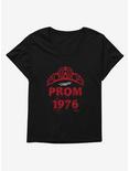 Carrie 1976 Prom Womens T-Shirt Plus Size, BLACK, hi-res