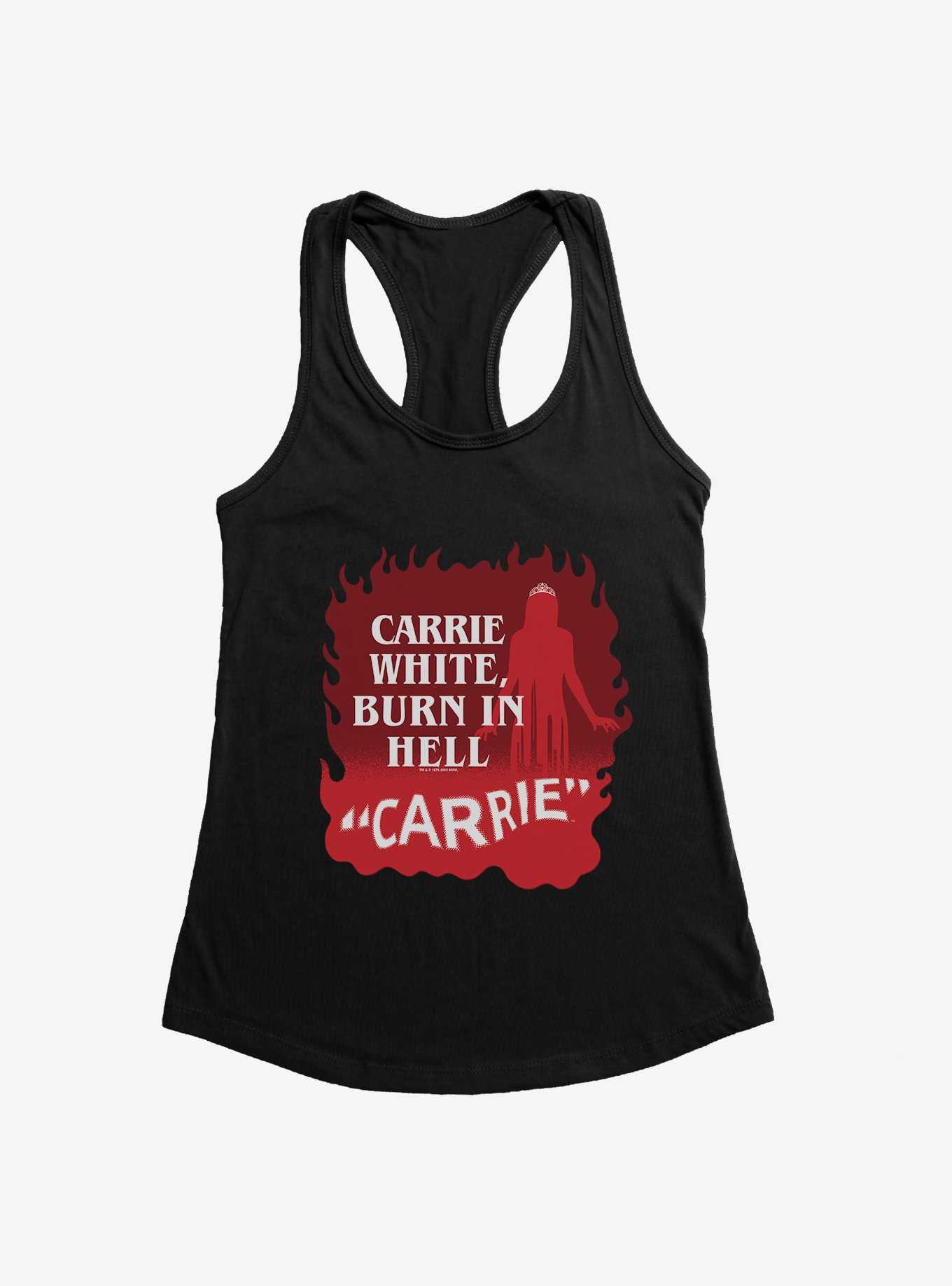 Carrie 1976 Burn in Hell Womens Tank Top, , hi-res