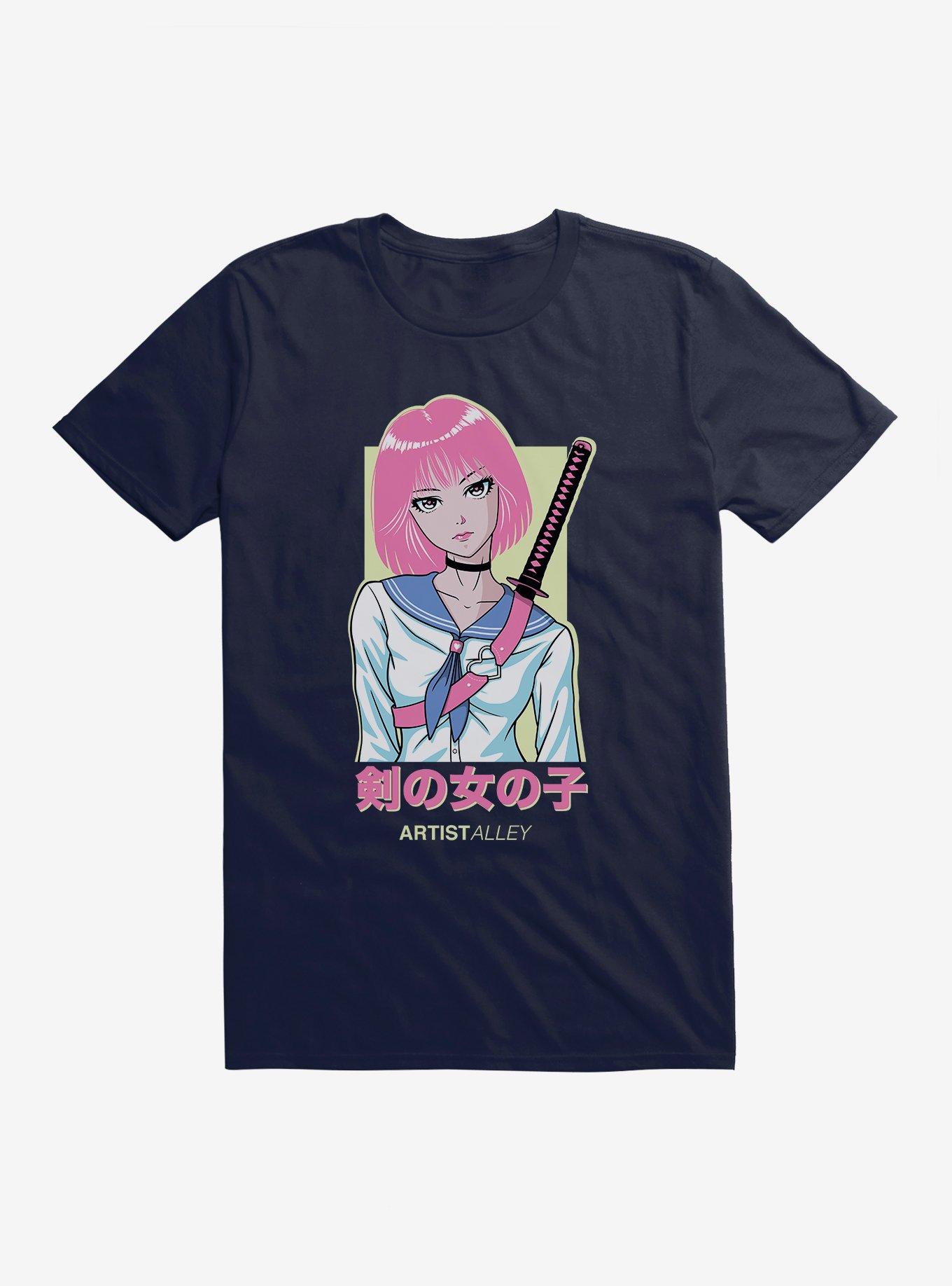 Artist Alley Anime Girl Sword T-Shirt | Hot Topic