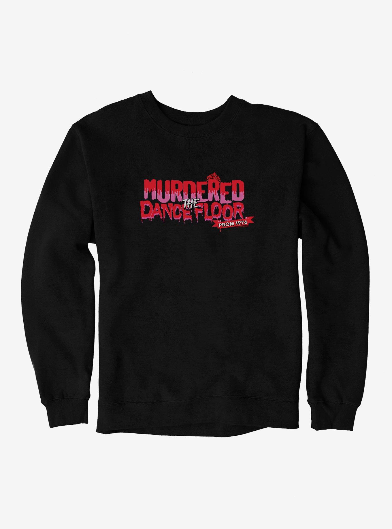 Carrie 1976 Murdered The Dance Floor Sweatshirt, BLACK, hi-res