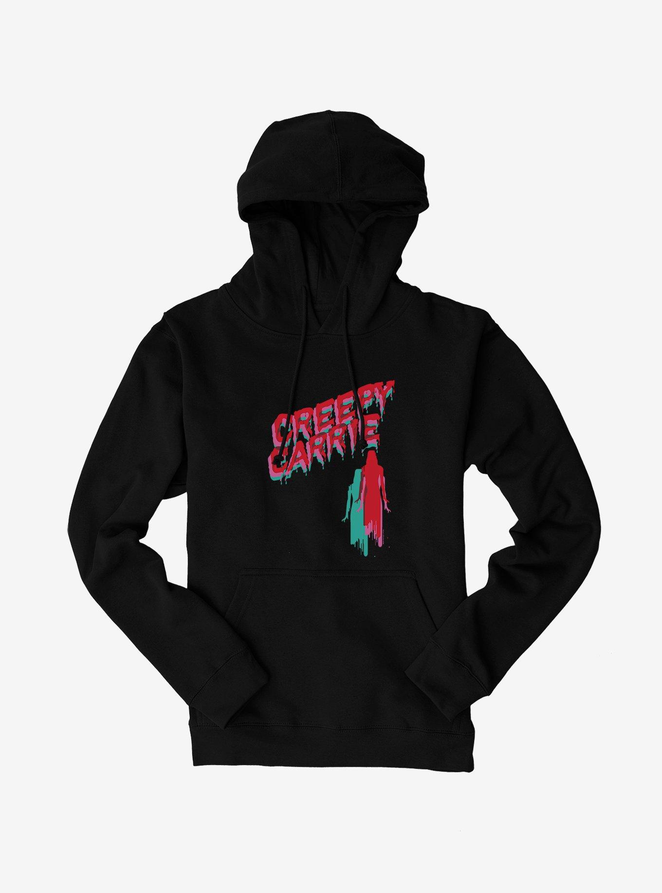 Carrie 1976 Creepy Carrie Hoodie, BLACK, hi-res