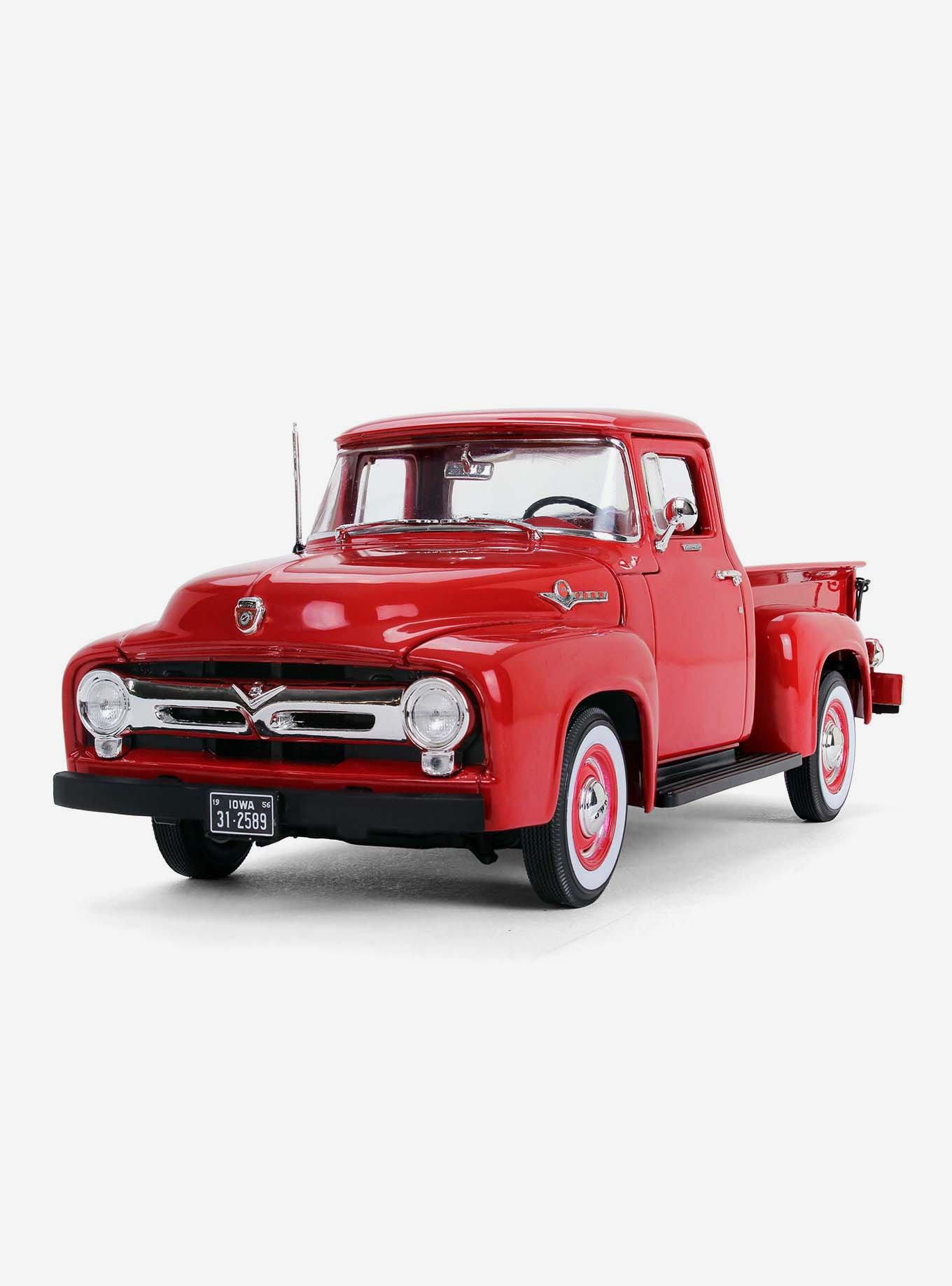 1956 Ford Pickup Vermilion Red Diecast Collectable Car | BoxLunch