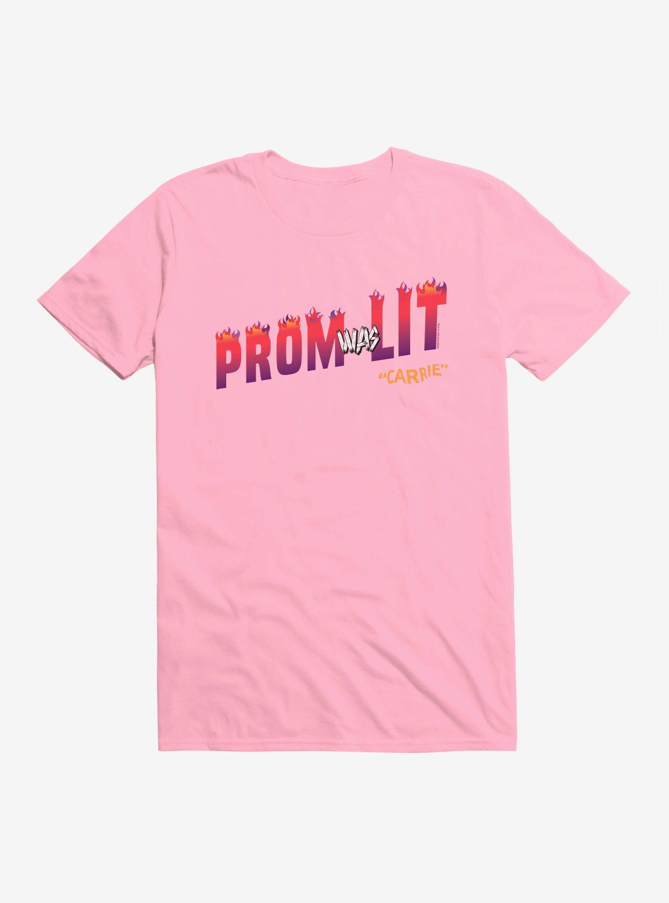 Carrie 1976 Prom Was Lit T-Shirt, CHARITY PINK, hi-res