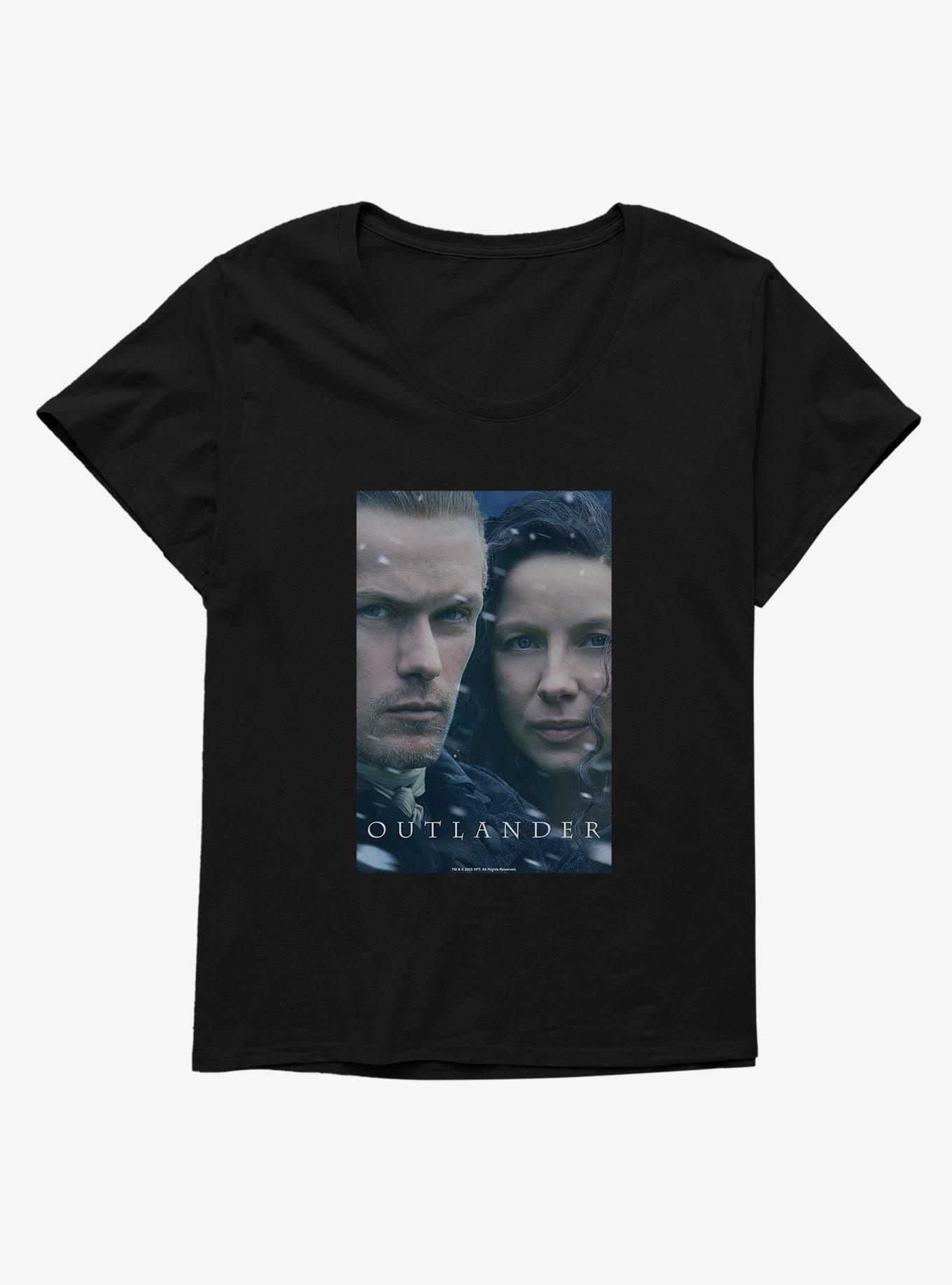 Outlander Claire And Jamie Faces Womens T-Shirt Plus Size, , hi-res