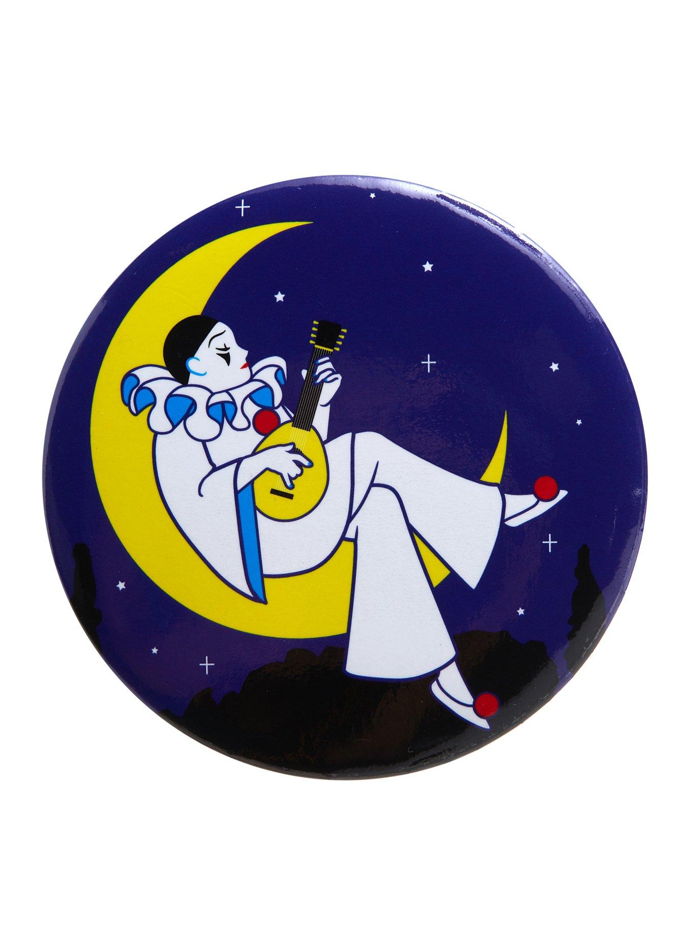 Clown On Moon 3 Inch Button, , hi-res