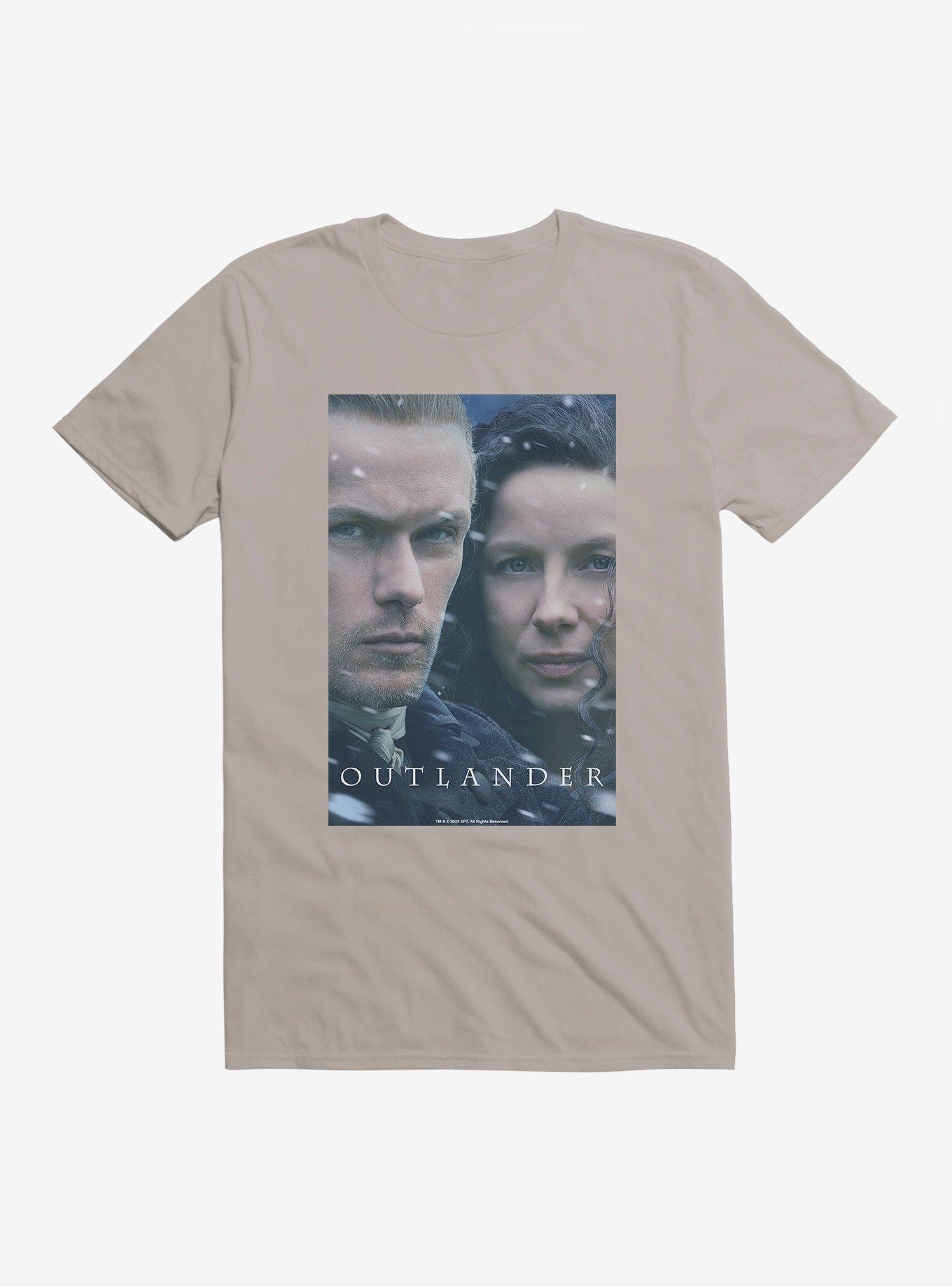Outlander Claire And Jamie Faces T-Shirt, LIGHT GREY, hi-res