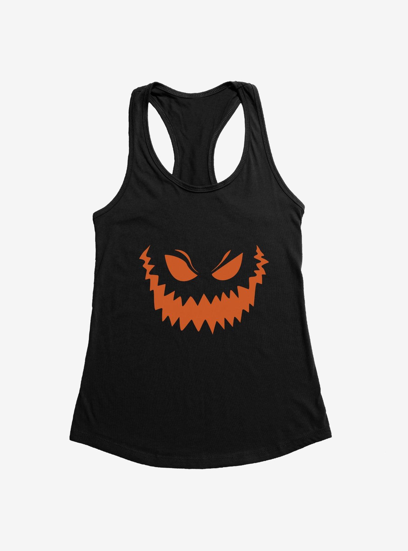 Halloween Grim Jack-O'-Lantern Face Womens Tank Top, , hi-res