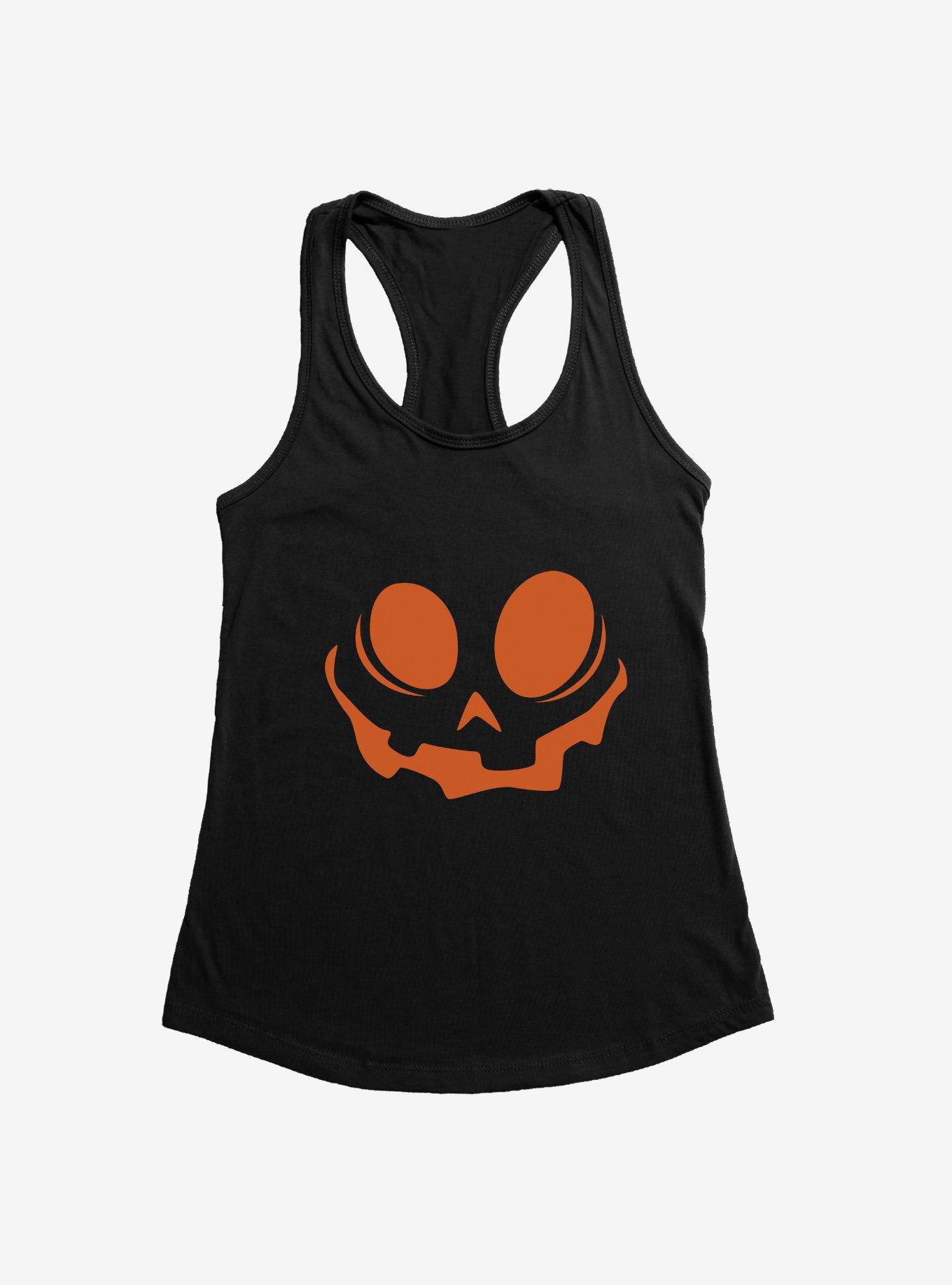 Halloween Quirky Jack-O'-Lantern Face Womens Tank Top, , hi-res