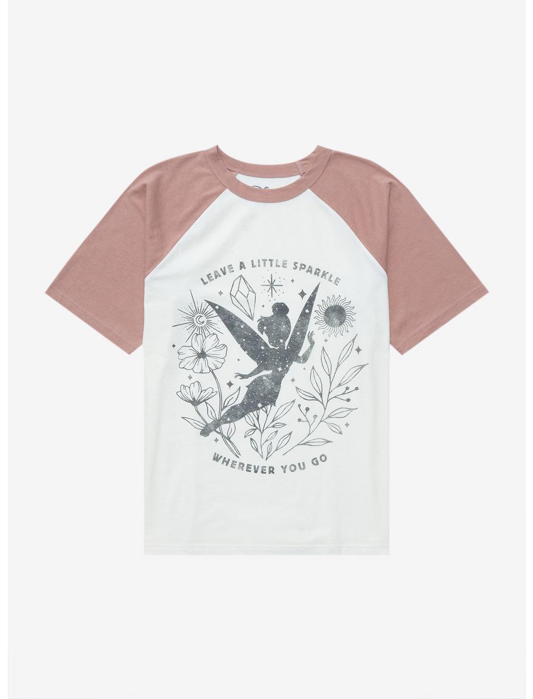 Disney Peter Pan Tinker Bell Leave a Little Sparkle Women’s T-Shirt - BoxLunch Exclusive, OFF WHITE, hi-res