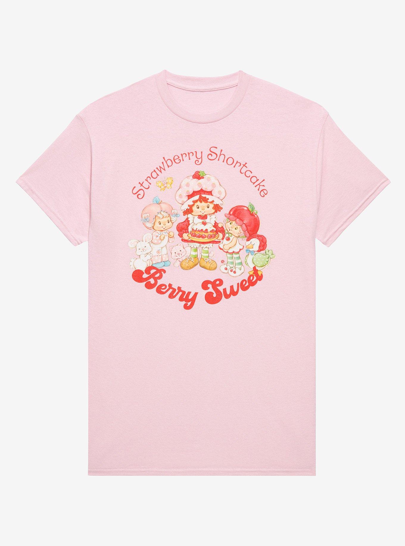Strawberry Shortcake Berry Sweet Portrait Women’s T-Shirt - BoxLunch Exclusive, LIGHT PINK, hi-res