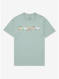 Sanrio Cinnamoroll Camping Group Portrait T-Shirt - BoxLunch Exclusive, SAGE, hi-res