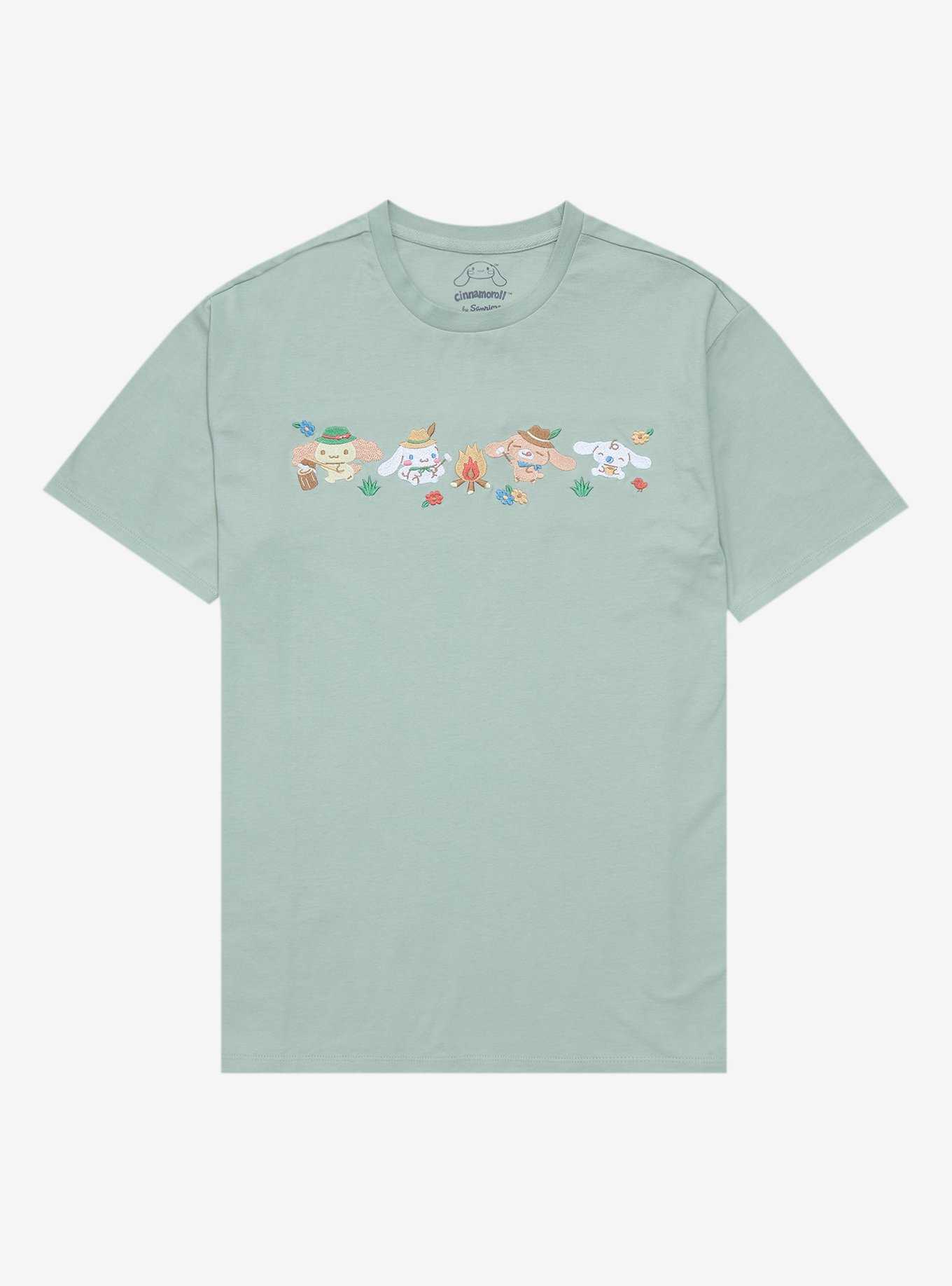 Sanrio Cinnamoroll Camping Group Portrait T-Shirt - BoxLunch Exclusive, , hi-res
