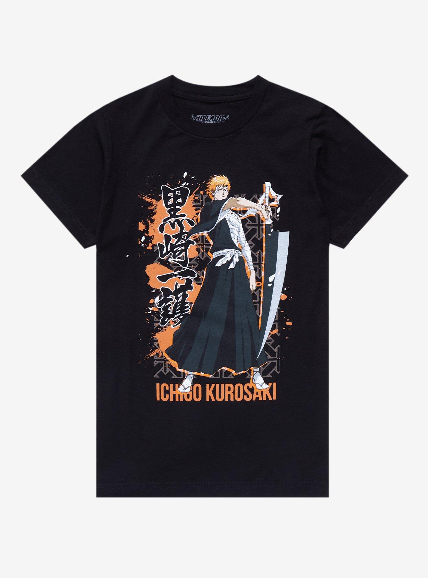 BLEACH Ichigo Kurosaki Women's T-Shirt - BoxLunch Exclusive, BLACK, hi-res