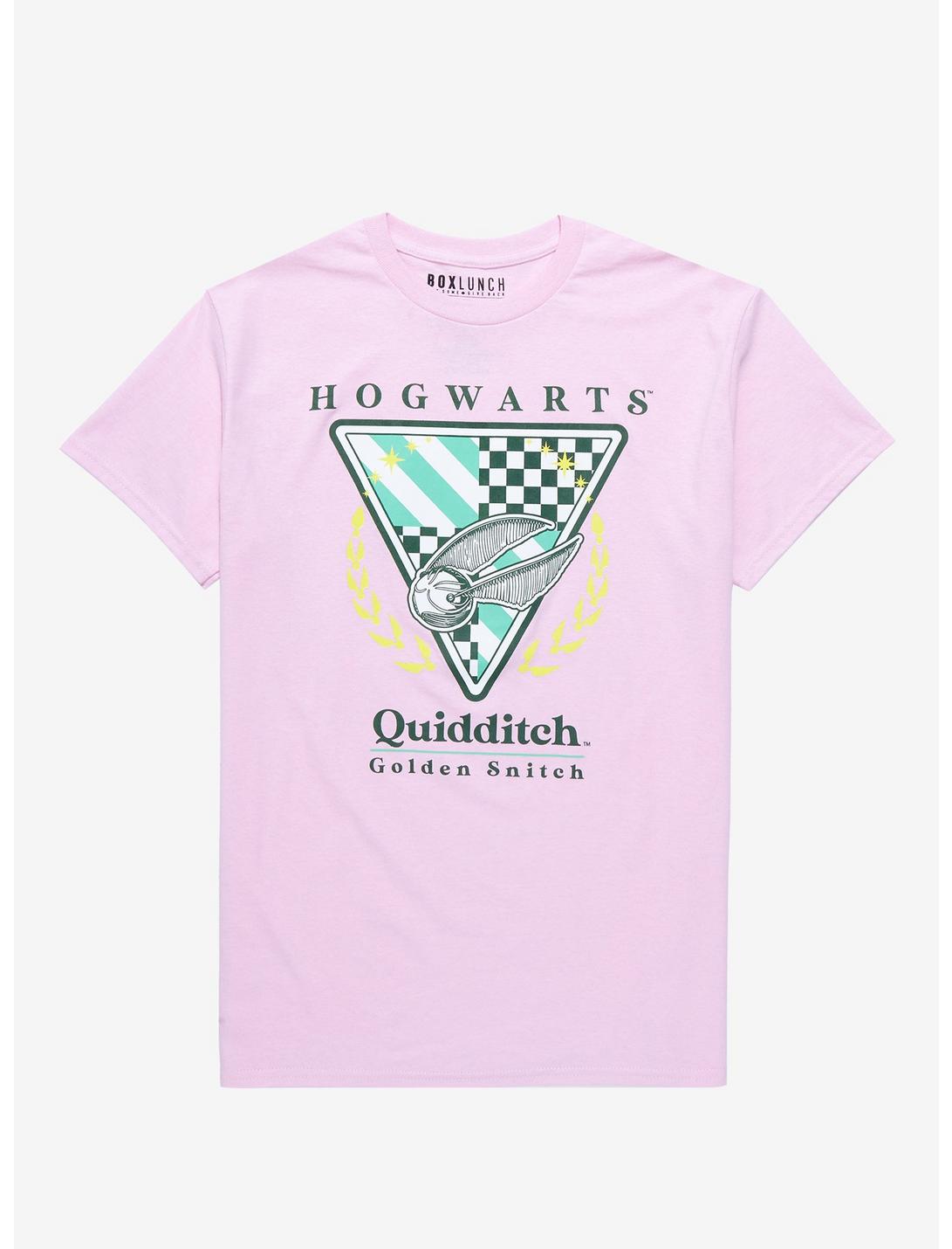 Harry Potter Hogwarts Quidditch Logo Women's T-Shirt - BoxLunch Exclusive, PINK, hi-res